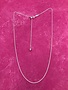 Italian Sterling Silver Adjustable Rope Chain