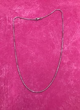 Italian Sterling Silver Faceted Snake Chain 16 inches