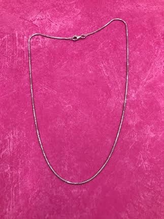 Italian Sterling Silver Faceted Snake Chain 16 inches
