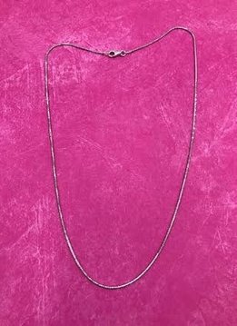 Italian Sterling Silver Faceted Snake Chain 18 inches