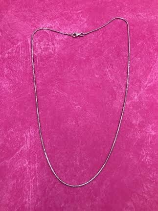 Italian Sterling Silver Faceted Snake Chain 18 inches