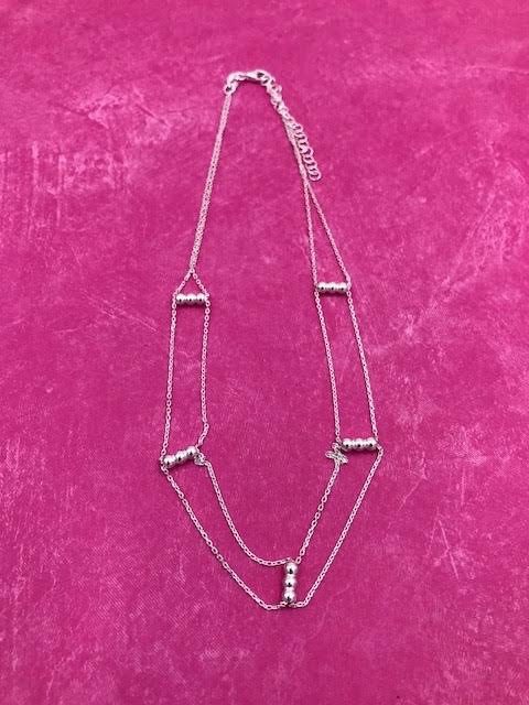 Italian Sterling Silver Simple Layered Choker