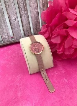 Rose Gold Mesh Watch