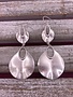 Silver Double Teardrop Earrings