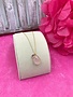 Sterling Silver 14K Gold Plated 18 inch Rose Quartz Necklace