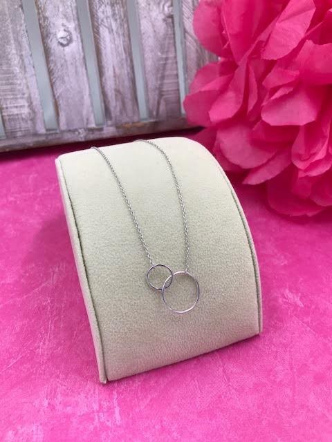 Sterling Silver 16 inch Link Circle Necklace