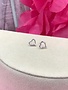 Sterling Silver Open Heart Studs