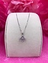 Sterling Silver Diamond Shaped Dancing Stone Pendant