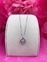 Sterling Silver Swarovski and Cubic Zirconia Dancing Stone Marquise Pendant
