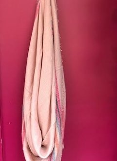 Pink Plaid Blanket Scarf
