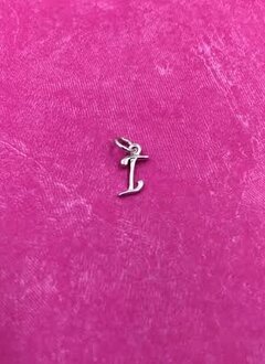 Sterling Silver Initial I Script Charm