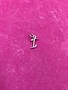 Sterling Silver Initial I Script Charm