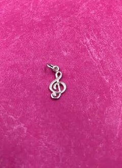 Sterling Silver Treble Clef Charm