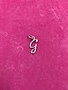 Sterling Silver Initial G Script Charm