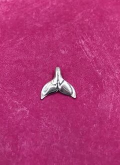 Sterling Silver Whale Tail Charm