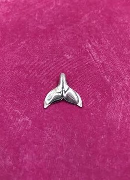 Sterling Silver Whale Tail Charm