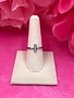 Stainless Steel Crystal Bar Ring