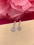 Silver AAA Cubic Zirconia Dainty Tear Drop Earrings