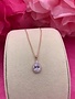 Rose Gold AAA Cubic Zirconia Tear Drop Necklace