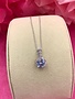 Silver Necklace with Round AAA Cubic Zirconia Pendant