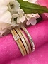 Tan Leather  Magnetic Clasp Bracelet with Square Charm