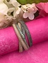 Tan Wrap Bracelet with Beads