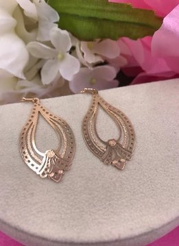 Gold Trendy Style Lightweight Earrings
