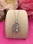 Italian Sterling Silver Mother of Pearl Flower Pendant