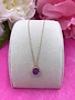 Italian Sterling Silver Gold Plated With Hot Pink Quartz Pendant