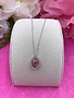 Italian Sterling Silver Peach Quartz Pendant