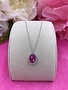 Italian Sterling Silver Pink Quartz Pendant