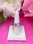 Italian Sterling Silver Green Quartz Adjustable Ring