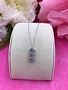 Italian Sterling Silver Cubic Zirconia Three Square Pendant