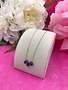 14K Gold Filled Triple Amethyst Necklace