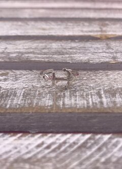 Sterling Silver Anchor Toe Ring