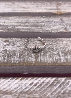 Sterling Silver Butterfly Toe Ring