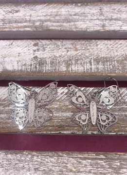 Stainless Steel Butterfly Earrings