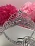 Silver Tiara with Clear and AB Rhinestones