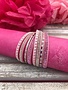Pink Multi-Strand Faux Leather Wrap Bracelet