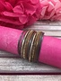 Gold and Brown Magnetic Multi-Layered Bracelet
