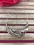 Silver Statement Necklace with Overlapping Triangles