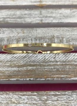 Gold Bangle “B.F.F.”