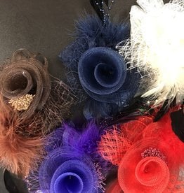 flower feather hair accessories