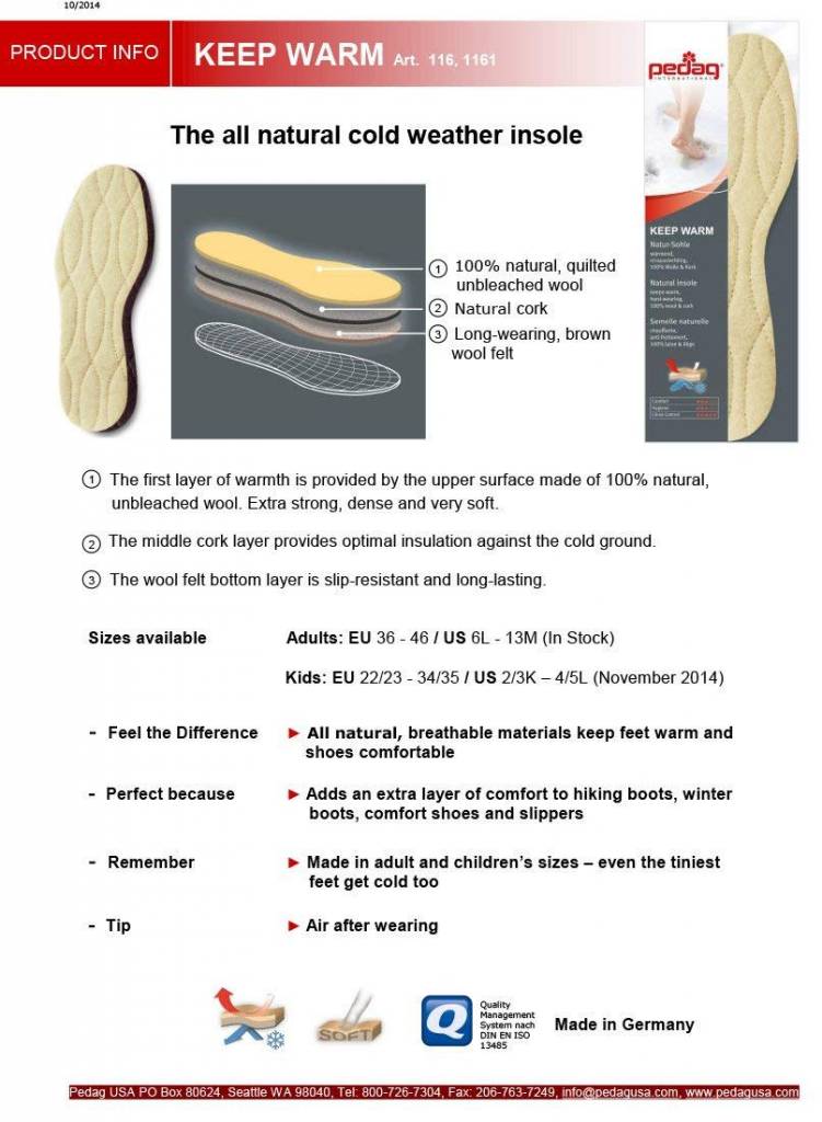 Pedag Pedag Semelles - Art.116 Keep Warm