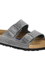 Birkenstock Birkenstock Arizona Soft  Footbed- Oiled  Leather (Men - Regular) - Iron