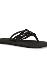 sanuk yoga salty black