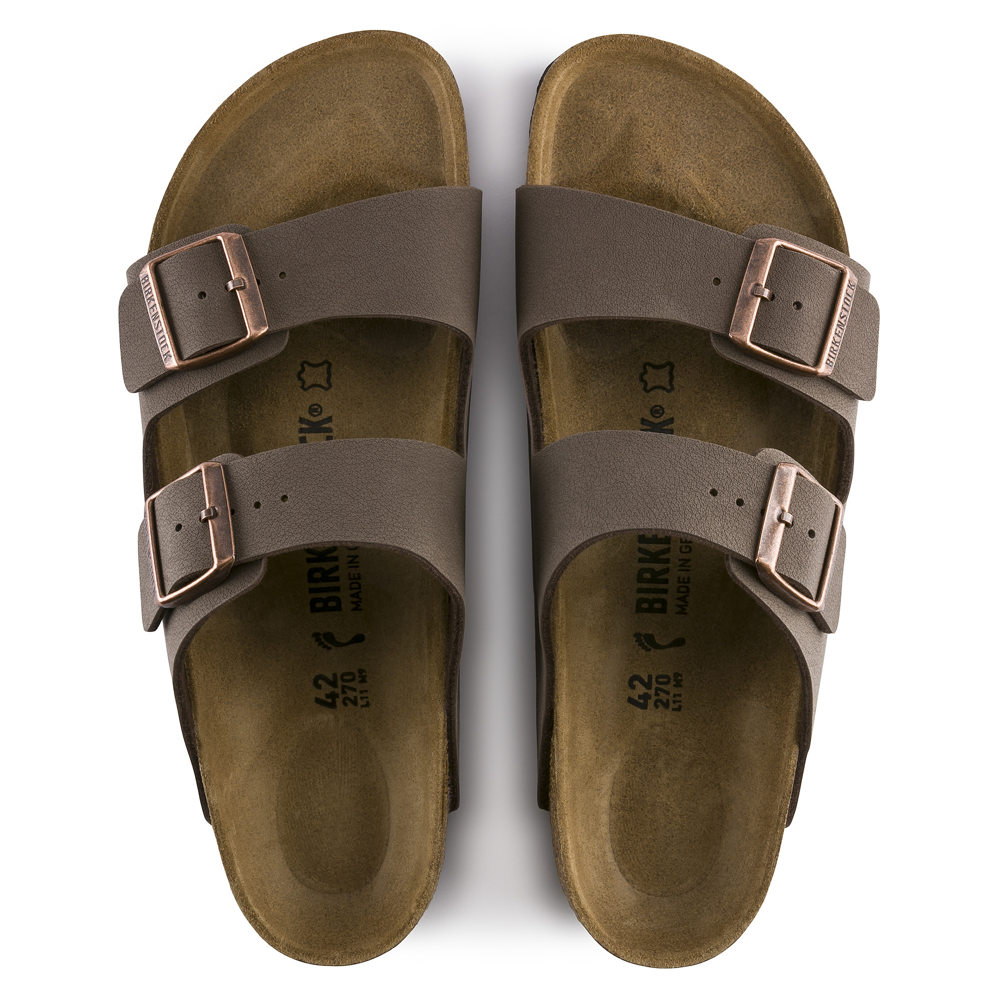 Birkenstock Birkenstock Arizona Birkibuc (Femmes - Étroit) - Mocha