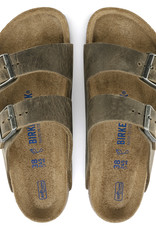 Birkenstock Birkenstock Arizona Soft Footbed -  Oiled Leather (Men - Regular) - Faded Khaki