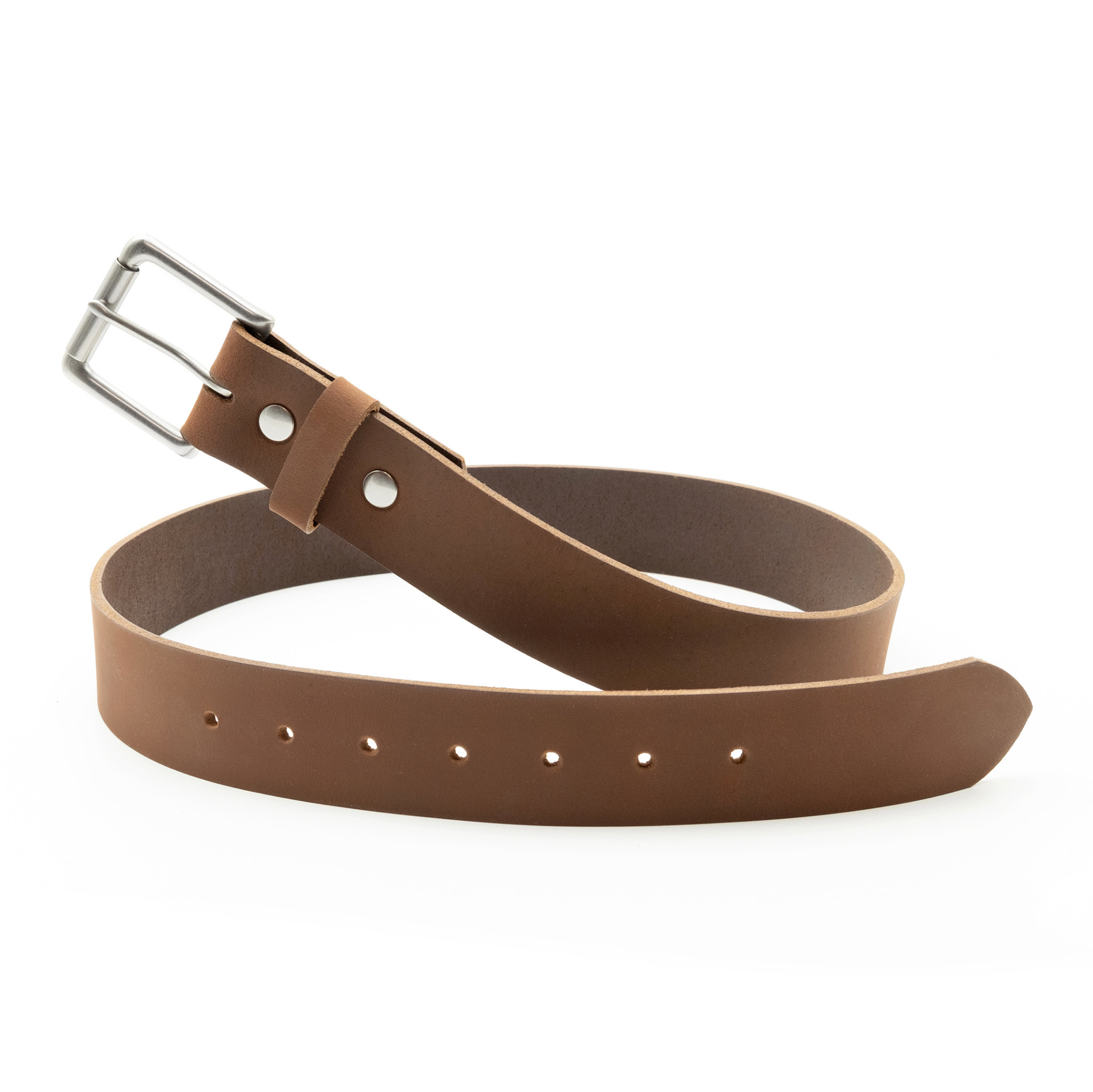Fab Fab - Leather belt -Brown