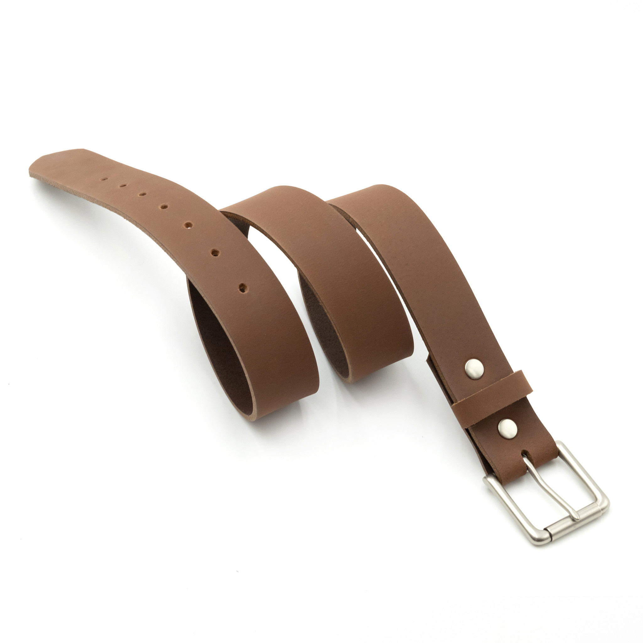 Fab Fab - Leather belt -Brown